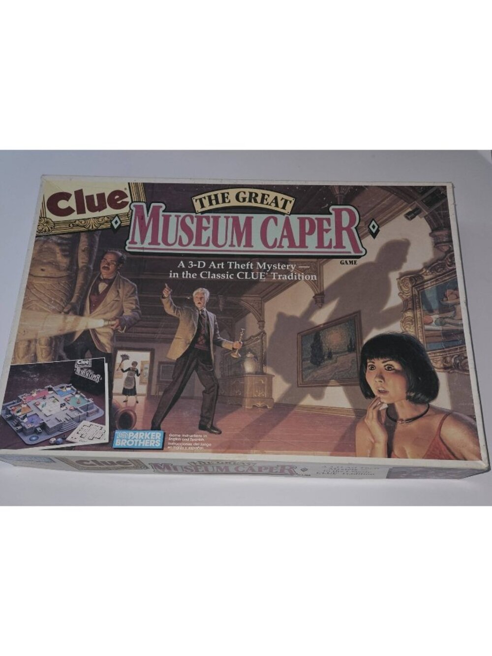 VTG Clue Great Museum Caper 3D Art Theft Mystery Board Game READ